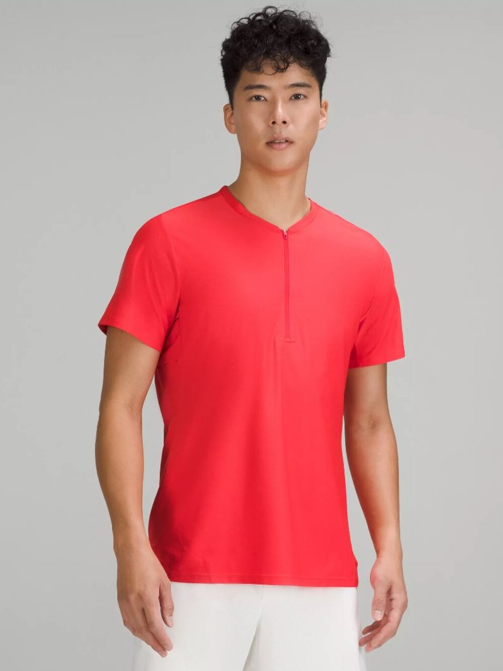 Lululemon Men's Vented Tennis Short Sleeve Shirt - Red
